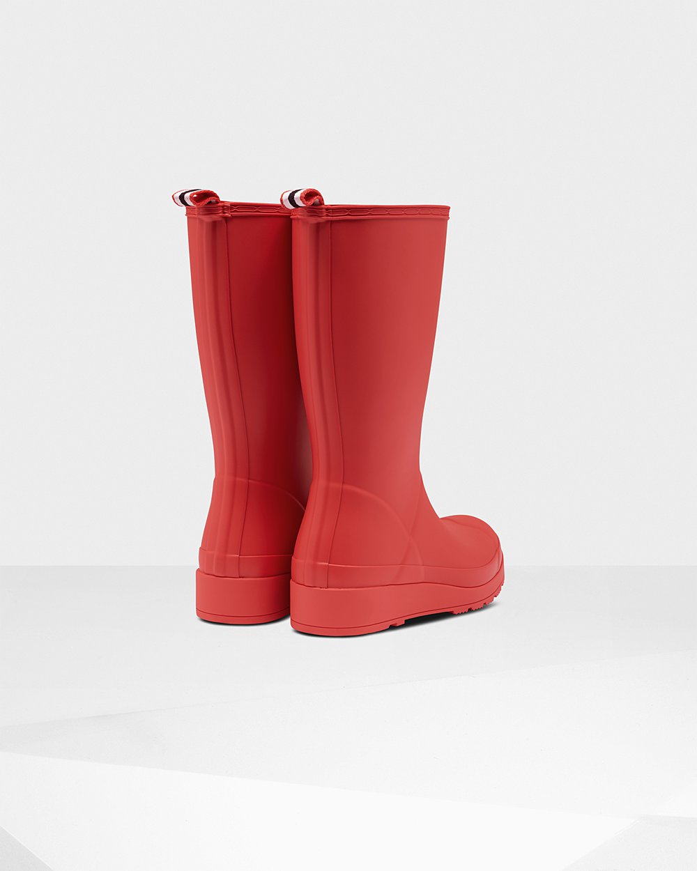 Play Botas Hunter Mujer Rojas Original Tall Rain 276194-BYZ